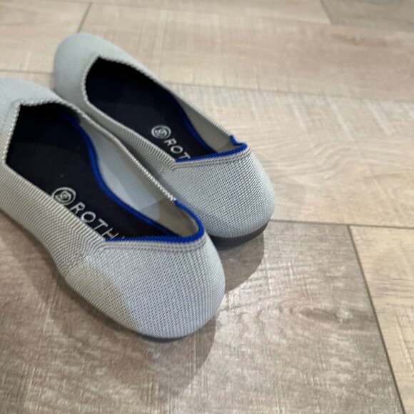 ROTHY'S WOMENS CREAM FLAT SLIP ON SHOES SIZE 8 - Picture 4 of 9